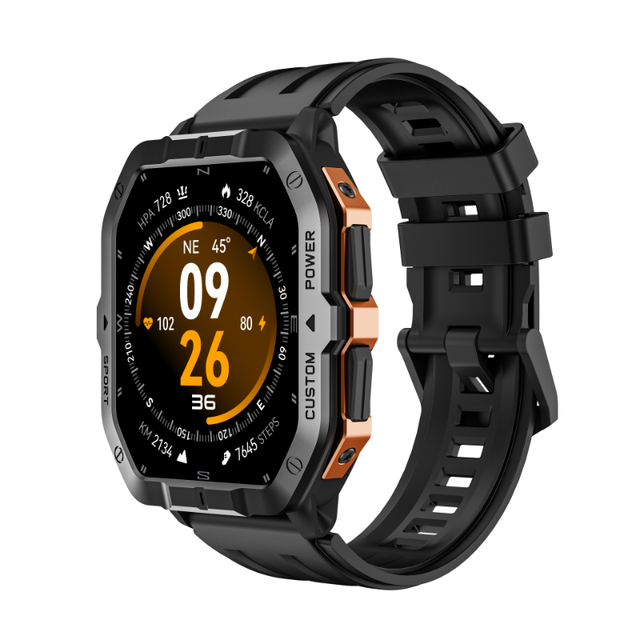 GPS Smart Watch C32 Pro 2ATM Waterproof Sports Watch Barometer Altimeter Compass 100+ Fitness Modes Running Cycling Answer Call