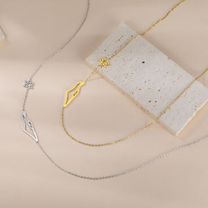 Myshape bản đồ ngôi sao của David Mặt dây chuyền vòng cổ thép không gỉ cổ chains đối với phụ nữ đồ trang sức Do Thái Quà Tặng bán buôn - Product Image 5