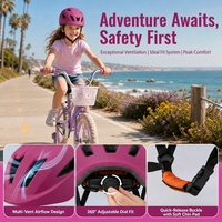Casque de vélo de montagne pour enfants Vmaxet MB-SY072 PC+EPS, durable, ultraléger, respirant, frais, avec 14 aérations, réglable et sécurisé