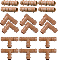 Excellent ensemble de raccords de tuyauterie PE à barbelures pour l'irrigation - Raccords, coudes et tés pour l'irrigation agricole
