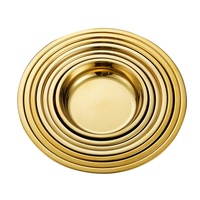 Assiette plate en acier inoxydable adaptée au four à micro-ondes