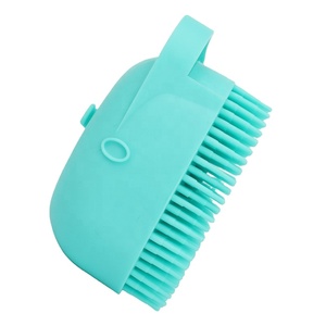 Champú de masaje para baño 2 en 1, dispensador de jabón, baño de aseo, mascota, gato, perro, aseo, champú de silicona, cepillo de Ducha - Product Image 3
