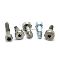 Pièces de vis en acier inoxydable 304 personnalisées de haute qualité, usinées par CNC # Vis ovale fendue moletée noire de 10 pouces, classe 8.8