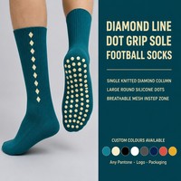 Chaussettes de football pour hommes Academy Supply, ventilées, élastiques, côtelées, pour club de football