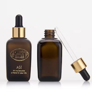 Заводская цена 10 мл 30 мл 50 мл 100 мл квадратная янтарная бутылка с эфирным маслом стеклянная бутылка с распылителем для масляной упаковки - Product Image 2