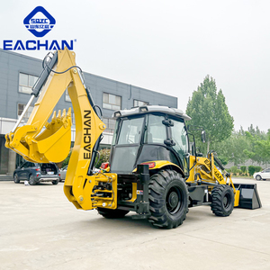 EACHAN CE/EPA Diesel Backhoe Loader roda pertanian Backhoe Loader hidrolik Backhoe ekskavator untuk Konstruksi Kota - Product Image 3
