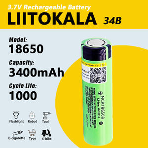 LiitoKala 100% 新品オリジナルNCR18650B 3.7v 3400mAh <span class=keywords><strong>18650</strong></span> 3400mAhリチウム充電式バッテリー、懐中電灯に適しています - Product Image 2