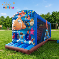 WINSUN - Sistema de Juego Interactivo Inflable de Buena Calidad y Económico, Obstáculo Inflable de Buscar a Nemo en Venta