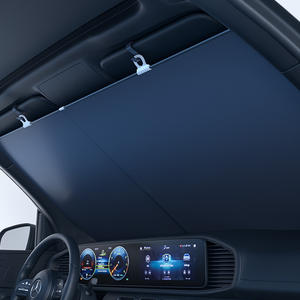 Pare-soleil de voiture St-5021, surface argentée en titane, installation par ventouse, protection générale contre la chaleur estivale - Product Image 3