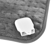 Coussin chauffant électrique lavable avec fil chauffant double hélice et télécommande pour chambre et canapé