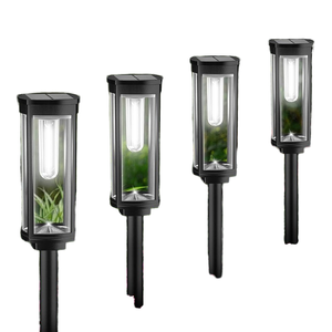 Luces Solares de Jardín para Exteriores, Iluminación Brillante para Caminos, Encendido/Apagado Automático, Impermeables IP65, para Iluminación de Césped WADE-JS016, Jardín Solar Moderno - Product Image 1