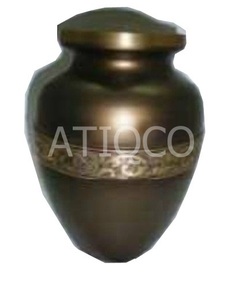 Venta caliente urna de cremación de Metal de latón macizo urna funeraria de estilo americano único tarro de Metal inteligente moderno tarro de cementerio más vendido - Product Image 4