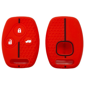 Funda de Silicona de Alta Gama con Diseño de Panal de Abeja para Llaves Planas de 3 Botones y Llaves Inteligentes de Accord, Civic, CR-V y <span class=keywords><strong>Odyssey</strong></span> - Product Image 1