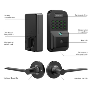 กุญแจล็อคอัจฉริยะ LianTian <span class=keywords><strong>LK9</strong></span> แบบสแกนเส้นเลือดฝ่ามือ ควบคุมผ่านแอป Tuya ระบบคลาวด์  ปลดล็อคแบบไร้กุญแจ กันน้ำ สำหรับประตูไม้/เหล็ก/อลูมิเนียม - Product Image 6