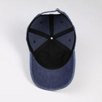 Casquette de baseball unisexe 5 panneaux en coton délavé et vieilli, brodée avec motif globe, visière incurvée, style décontracté à motif dessin animé