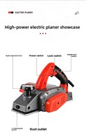Raboteuse portative 1700W 1900W 220V avec câble de 5m pour le travail du bois, outil électrique compact pour la découpe du bois domestique