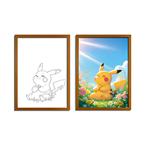 Décoration de bureau créative, cadre photo LED lumineux d'anime, peinture lumineuse alimentée par USB pour chambre d'étudiant
