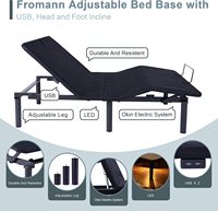 Krankenhausqualität Kabelloses Fernbedienbares Verstellbares Bett Geräuscharmer Motor Platzsparendes Design Massageoption Hohe Belastbarkeit für Senioren