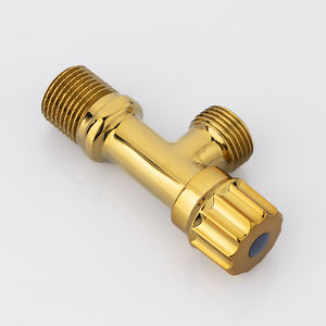 Gold Chrom Messing Hydraulik Auslaufsicher Explosionsgeschützt Großer Durchfluss FKM-Dichtung Hochtemperatur Absperr-Eckventil Heiß-Kalt Universal - Product Image 3