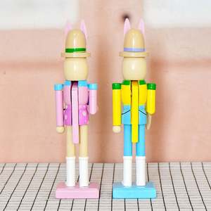 Juego de Figuras de Cascanueces de Madera Personalizadas de 25 cm, Decoración de Mesa con Diseño de Tulipán y Pala, Decoración Navideña para el Hogar, Embalaje en Caja de Regalo - Product Image 2