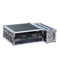 Boîte à outils de rangement imprimée personnalisée Flight Case DNP RX1 Imprimante Amplificateur Rack Case en alliage d'aluminium avec matériau EVA