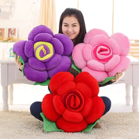 2026 Bunga Mawar Abadi Boneka Simulasi Buket Bantal Sofa Kreatif Mawar Merah Buatan Hari Valentine