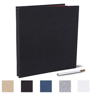 Album <span class=keywords><strong>photo</strong></span> vintage autocollant en tissu de lin pour mariage, format 26*27cm, vente en gros - Product Image 4