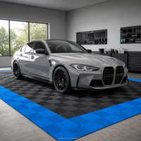 Dalles de sol de garage en PP de 18 mm, emboîtables, résistantes aux rayures, à fixation par clic, pour atelier de detailing automobile