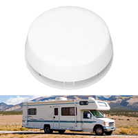 Capuchon d'aération de toit pour RV 155mm résistant à l'oxydation et à l'échange d'air Capuchon d'aération pour champignon rond avec écran en maille pour camping-car, yacht