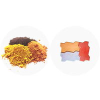Interlock fe2o3 couleurs béton colorant poudre d'oxyde de fer