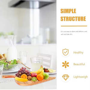 <span class=keywords><strong>Plateau</strong></span> de service en bois naturel en forme de feuille, <span class=keywords><strong>plateau</strong></span> de rangement pour café, collations, desserts, planche rustique pour <span class=keywords><strong>charcuterie</strong></span> et <span class=keywords><strong>plateau</strong></span> à fromages - Product Image 4
