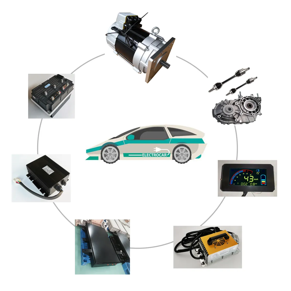 Auto elettrica motore kit per auto di conversione 15kW Prezzo Di Motore Idraulico