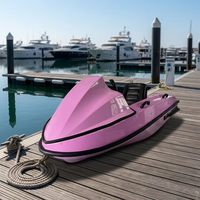 Jet ski gonflable portable avec pompe manuelle et pagaie, en ABS épaissi, pour la pêche, type hovercraft kayak, moteur 2 temps, 60 km/h