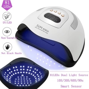Lámpara de <span class=keywords><strong>uñas</strong></span> UV LED SUN X23 MAX 81LEDs para secar esmalte de gel, secador de <span class=keywords><strong>uñas</strong></span> profesional con temporizador de 10/30/60/99s y sensor automático. - Product Image 2