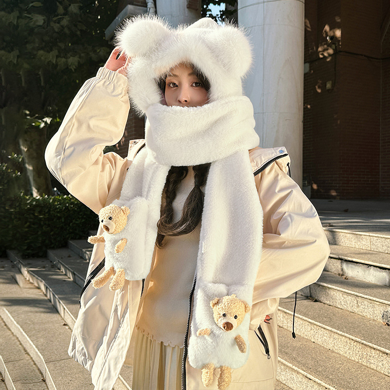 3d bear-white