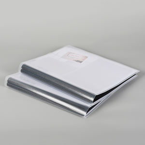 In Voorraad Verwijderbare Invoegen Clear View Pp Covers Fotoalbum Met Zwarte Achtergrondzakken 48 8X10 Foto 'S Capaciteit - Product Image 4