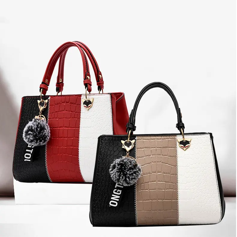 Elegant Ladies Designer Hand Bags Fashion Beautiful Crocodile Pattern PU Leather Shoulder Luxury Bags Women Handbags 2022