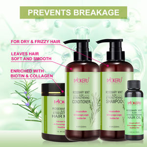 Set Biologico Mokeru OEM per la Cura dei Capelli con Olio, Maschera, Shampoo e Balsamo al Rosmarino Naturale Riparatore Anticaduta - Product Image 6