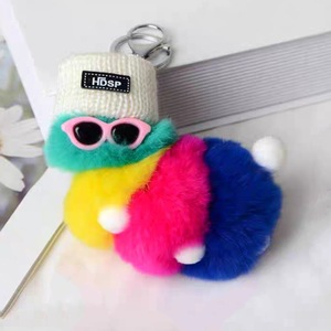 New Cute Lightweight Eco-Friendly Durable Soft Cartoon Plush Doll Bag Pendant Creative Car Small Gift Key Chain