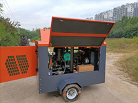 350 300 cfm Cummins compresseur diesel compresseur d'air à vis 220 200 330 cfm 8 10 13 bar moteur diesel minier compresseur d'air