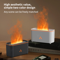 Nouvel Arrivage 2025 – Humidificateur à Huile Essentielle Effet Flamme 3D, Humidificateur Cheminée, Lumière LED Colorée, Huile Essentielle pour Diffuseur