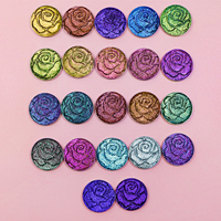 Fard à paupières pressé à effet caméléon avec logo personnalisé, couleur changeante, pailleté métallique, palette de fards à paupières à effet changeant de couleur