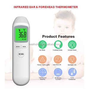 <span class=keywords><strong>Thermomètre</strong></span> numérique infrarouge du corps <span class=keywords><strong>humain</strong></span> portable sans contact <span class=keywords><strong>Thermomètre</strong></span> <span class=keywords><strong>laser</strong></span> frontal portable infrarouge pour bébé - Product Image 3