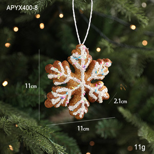 Nouvelle <span class=keywords><strong>d</strong></span>écoration <span class=keywords><strong>d</strong></span>'ambiance de Noël, <span class=keywords><strong>poudre</strong></span> adhésive flocon de neige, étoile à cinq branches, arbre de Noël, ornements en mousse suspendus - Product Image 6