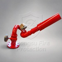 Canon à eau et mousse manuel rotatif longue portée à bride fixe pour la lutte contre les incendies sur navires et camions de pompiers