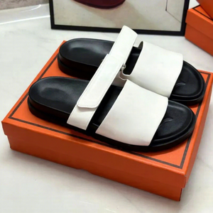 Sandales de luxe pour hommes en cuir véritable noir, sandales plates à lanières réglables, sandales d'été confortables, vente en gros - Product Image 3