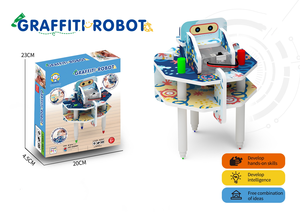 Kit Robot per Disegno EPT DIY, Robot Motorizzato per Schizzi con Pennarelli Colorati, <span class=keywords><strong>Giocattolo</strong></span> Educativo STEAM per Arte e Scienza, Età 6+ - Product Image 5