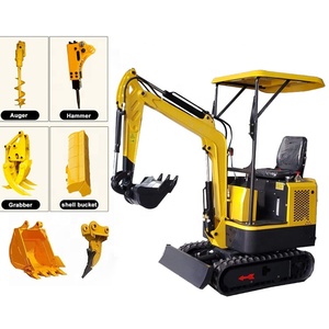 Chino al por mayor 1ton pequeño digger mini excavadora con pista de goma - Product Image 1