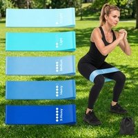 Juego de Bandas de Resistencia con Logotipo Personalizado, Bandas de Ejercicio de Látex con Logotipo Personalizado para Fitness, Yoga, Gimnasio, OEM
