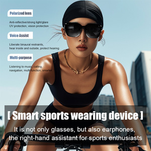 Gs01 para <span class=keywords><strong>Bluetooth</strong></span> IP68 impermeável toque controle voz tradução magnética carregamento condução cross-border óculos inteligentes - Product Image 5